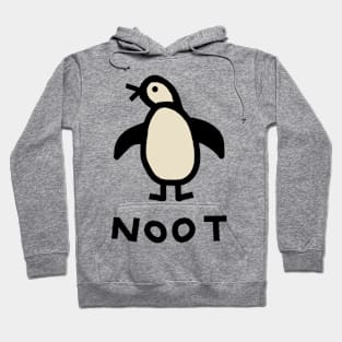 Cute Penguin Self Portrait Graphic Hoodie